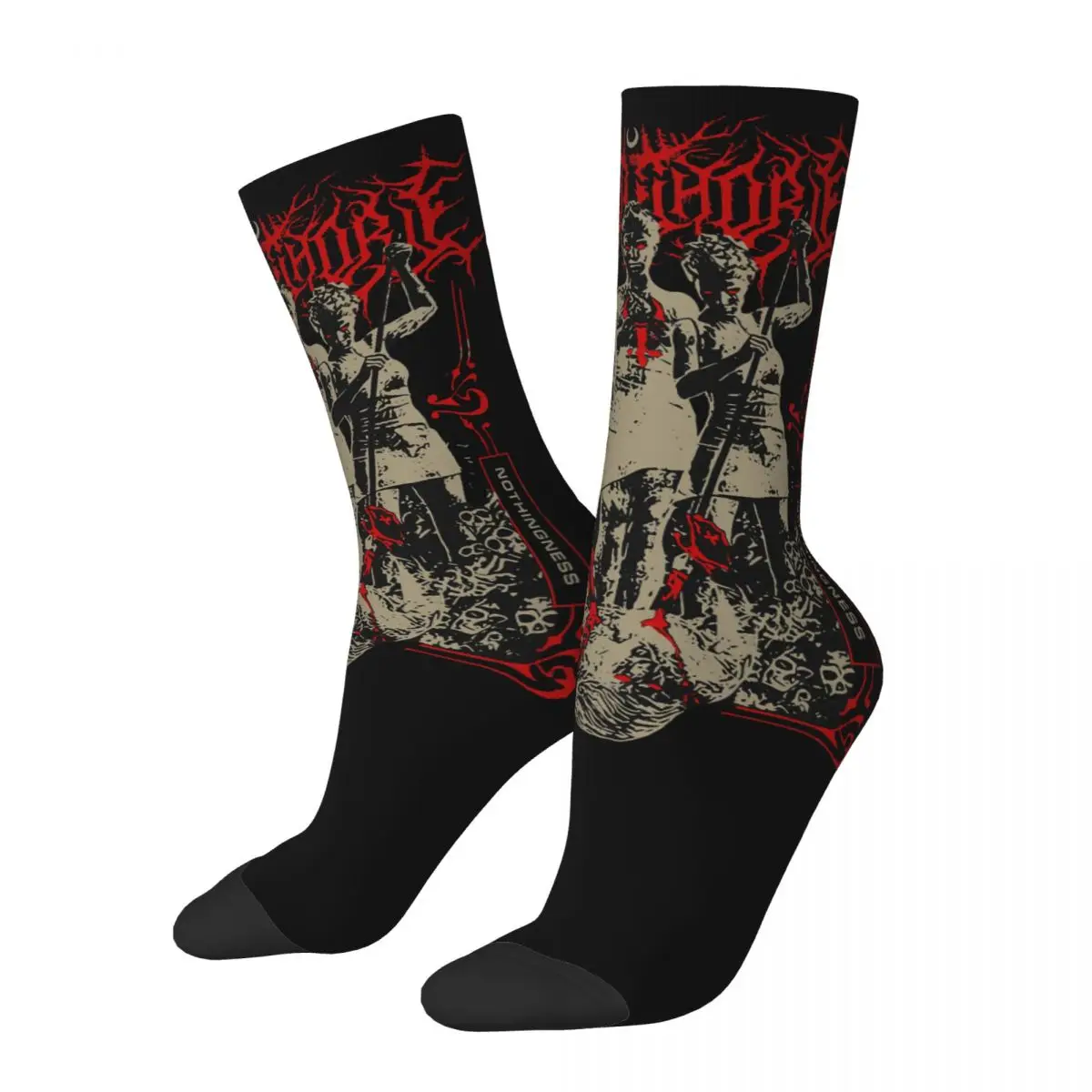 Funny Men s compression Socks Pierced Of The Abyss Vintage Harajuku Lorna Shore Street Style Novelty - Lorna Shore Store