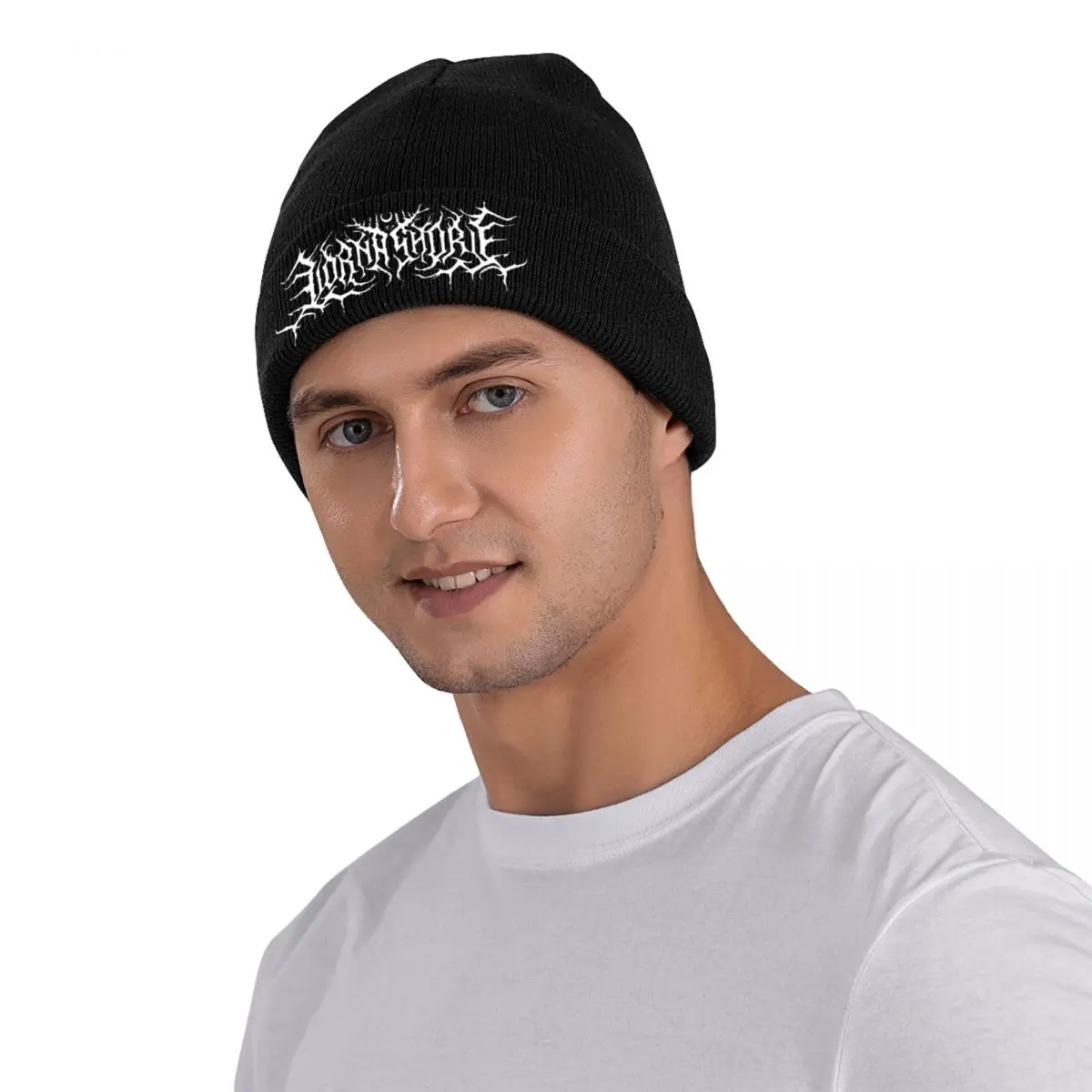 Lorna Shore Logo Knitted Hat Beanie Winter Hats Warm Unisex Casual Heavy Metal Punk Cap Men 1 - Lorna Shore Store