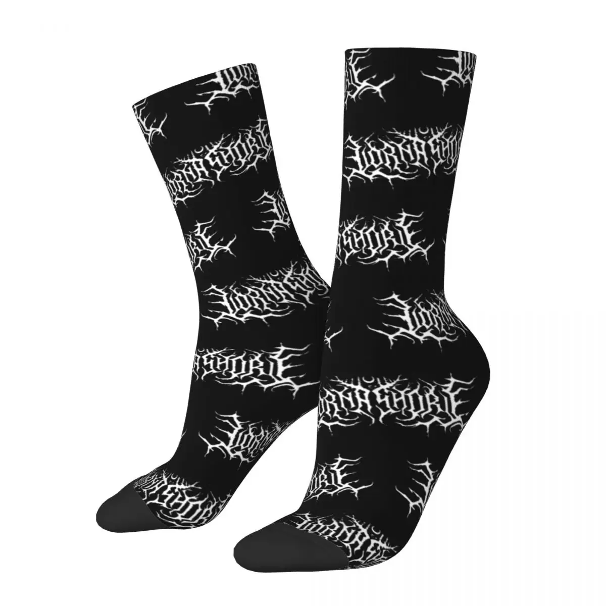 Male Lorna Shore Logo Socks Super Soft Fashion Heavy Metal Punk Socks High Quality Accessories Middle - Lorna Shore Store