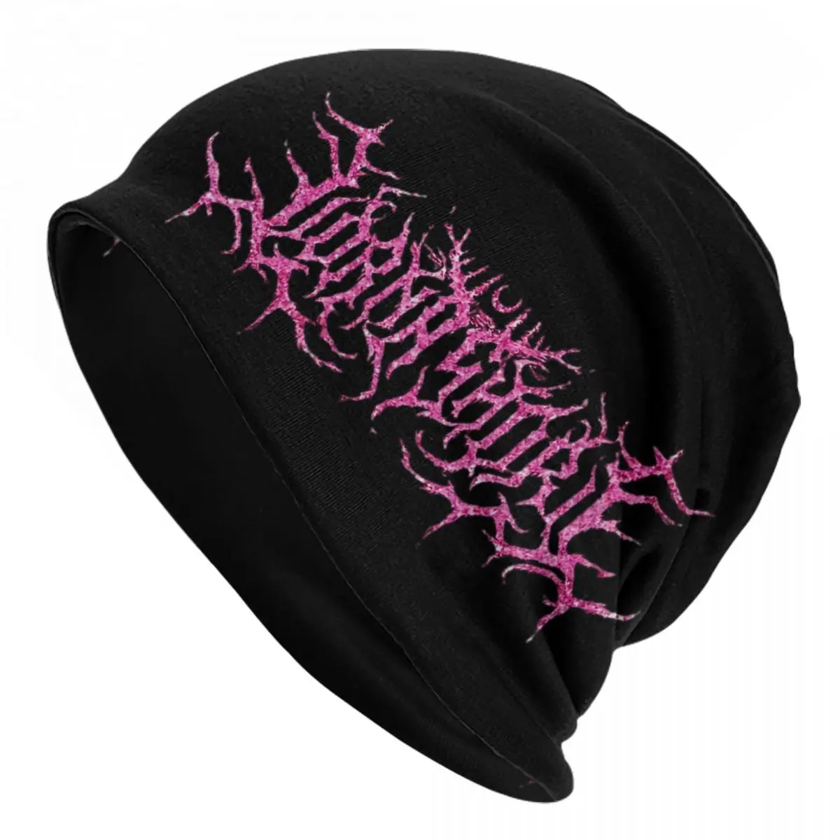 Women Men Lorna Shore Band Logo Pink Beanies Skullies Accessories Bonnet Knitting Hats Windproof Warm Hats - Lorna Shore Store