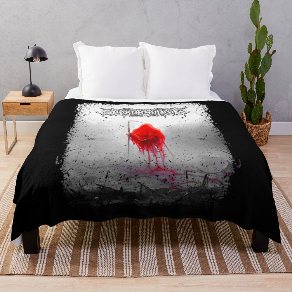 Lorna Shore Merch Lorna Shore Album Cover Tee Throw Blanket Official Lorna Shore Merch